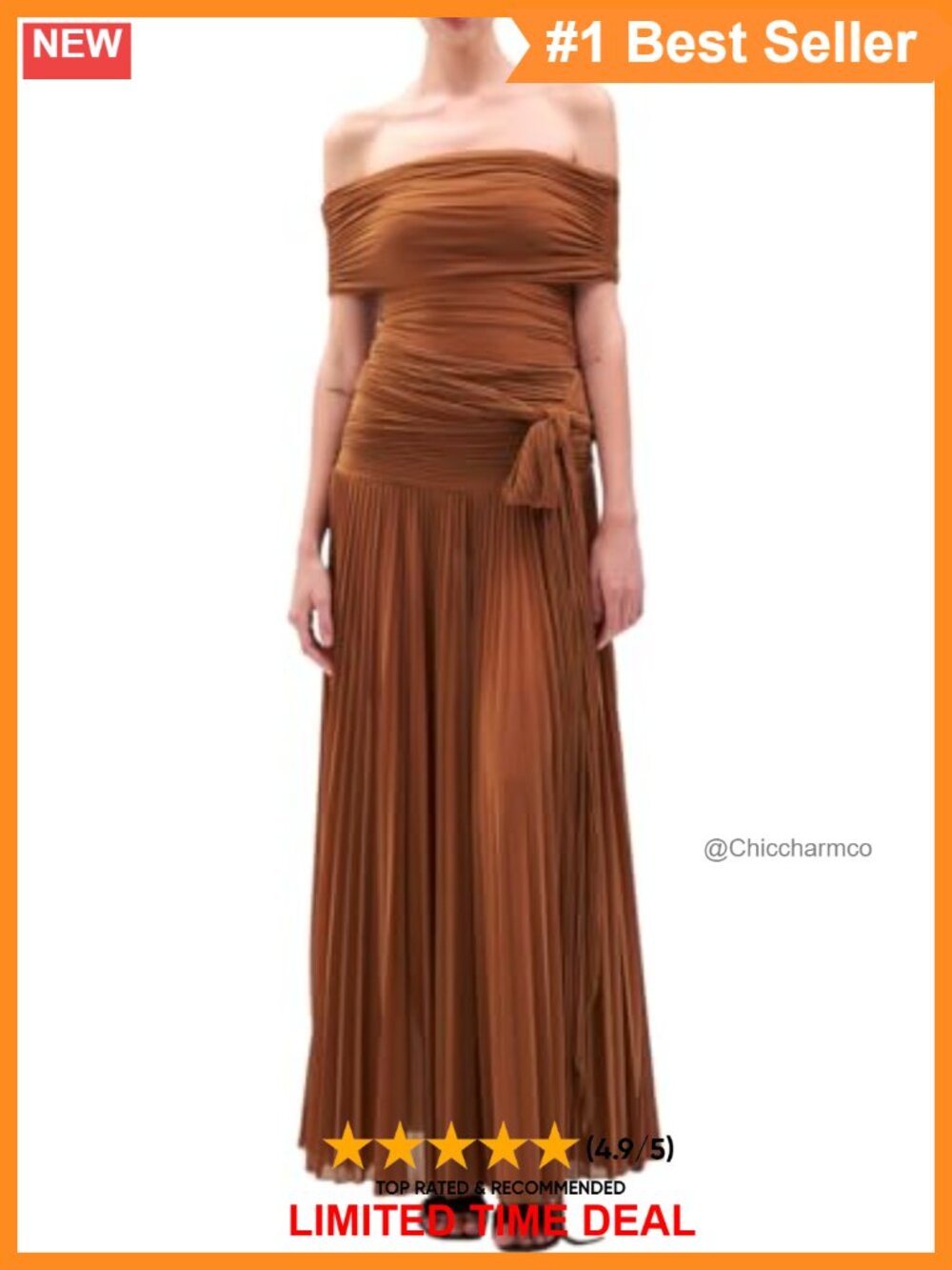 Pleated Maxi A-Line Jersey Skirt High Rise Wrap Style